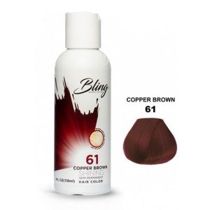 Bling Color Semi Permanent Hair Dye 118ML - 61 Coppor Brown