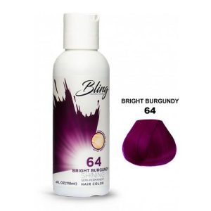 BLING COLOR SEMI PERMANENT HAIR DYE 118ml - 64 Bright Burgundy