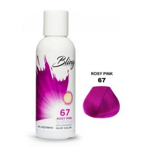 BLING COLOR SEMI PERMANENT HAIR DYE 118ml - 67 Rosy Pink