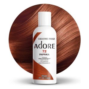 Adore Semi Permanent Hair colour-72 Paprika- 4oz / 118mL