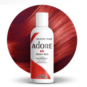 Adore Semi Permanent Hair colour-60 Truly Red- 4oz