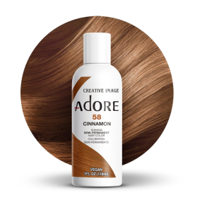 Adore Semi Permanent Hair colour-58 Cinnamon- 4Fl.oz / 118mL