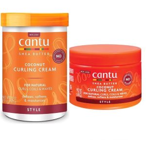 Cantu Shea Butter Natural Coconut Curling Cream Jar