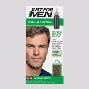 Just For Men Shampoo-in Hair Dye for Men, H-35 Medium Brown