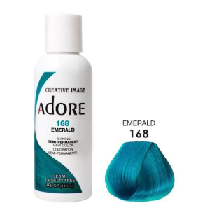 Adore Semi Permanent Hair colour-168 Emerald-4oz / 118mL
