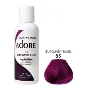 Adore Semi Permanent Hair colour-85 Burgundy Bliss-4oz / 118mL