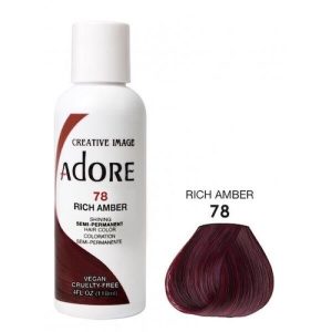 Adore Semi Permanent Hair colour-78 Rich Amber-4oz / 118mL