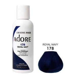Adore Semi Permanent Hair colour-178 Royal Navy-4oz / 118mL