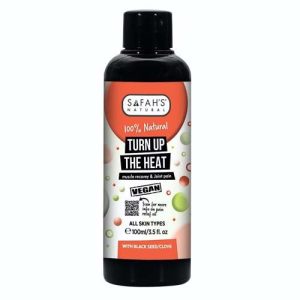 Safah's 100% Natural TURN UP THE HEAT (100ML) For Muscle Recovery & Joint Pain