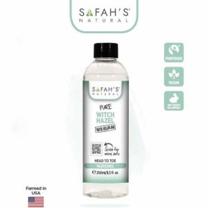 Safah's Natural 100% Natural PURE WITCH HAZEL 100ML-250ML (Ethanol)