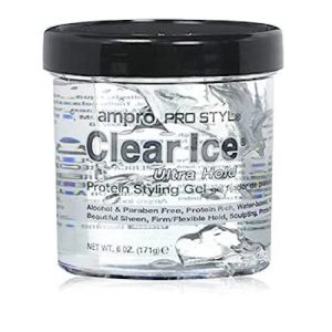 ampro PRO STYL Clear Ice Ultra Hold Protein Styling Gel 6 OZ