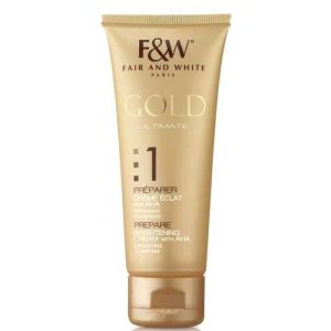 FAIR AND WHITE 1: GOLD AHA BRIGHTENING CREAM “HYDROQUINONE FREE” 75ML / 2.54OZ