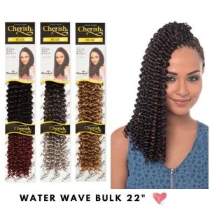 Cherish Bulk Water Wave Bulk 22'' Inch Crochet Hair Braids
