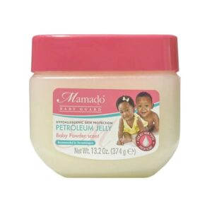 Mamado Baby Guard Petroleum Jelly Baby Powder Scent (Pink) 13.2 oz / 374g