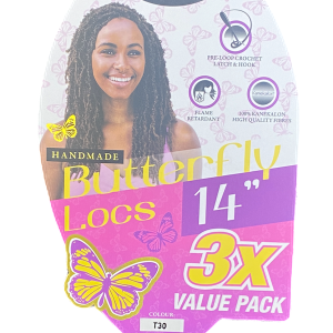 Cherish Bulk Butterfly Locs Crochet Hair 3 X Value Pack - 14" Inches