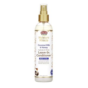 African Pride Moisture Miracle Coconut Milk & Honey Leave-In Conditioner 8FL OZ