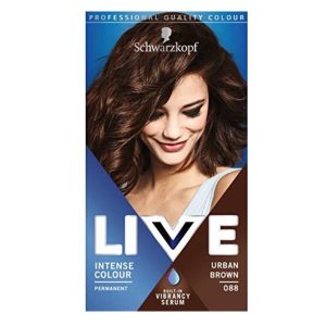 Schwarzkopf LIVE 088 URBAN BROWN Permanent Hair Dye Colour