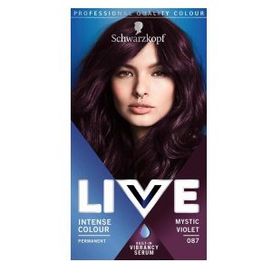 Schwarzkopf LIVE 087 MYSTIC VIOLET Permanent Hair Dye Colour