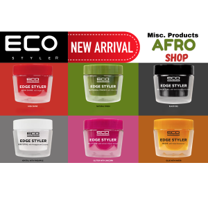 ECO EDGE STYLER - Black Gel/Pineapple & Coconut/Glue Water Resistant/ ALL RANGE