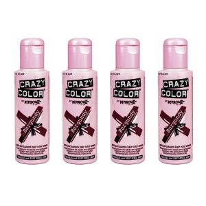 Crazy Color Semi-Permanent Hair Dye - 61 Burgundy (100ML)