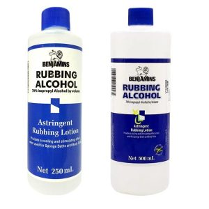 Benjamins Rubbing 70% Alcohol 250ml | 500ml | White