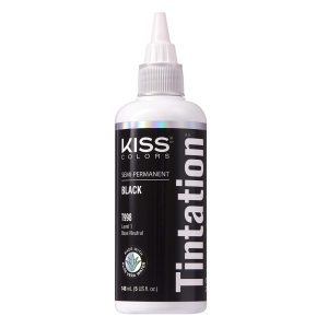 Kiss Tintation Semi Permanent Hair Colour - Black T998KI