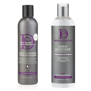 Design Essentials Kukui & Coconut Hydrating Leave-In Conditioner 8FL.Oz & 12 Fl.oz