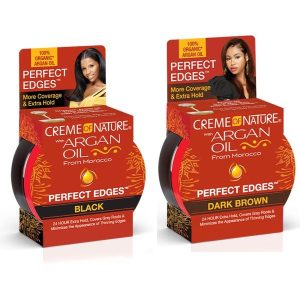 Creme of Nature® Perfect Edges™  Black & Dark Brown Hair Gel 2.25oz / 63.7g