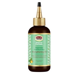 African Pride Feel It Formula Strengthening Oil Hair Treatment - 4 fl oz