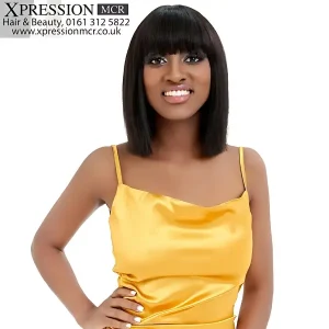 SLEEK HAILEY 100% Human Hair Shoulder Length Long bob With a Full Fringe
