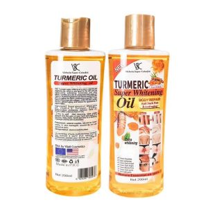VEET GOLD Turmeric Super Whitening Oil with For Skin Massage Body Massage Anti Wrinkle Remove Dark Spots 200ML