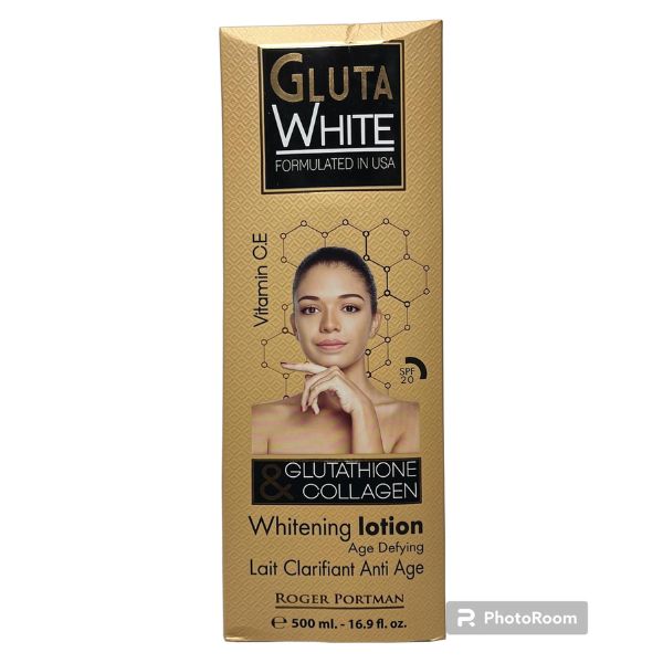 Gluta White Glutathione & Collagen Whitening Lotion 16.9fl.oz / 500mL /  250mL / 8.5fl.oz  XPRESSION MCR