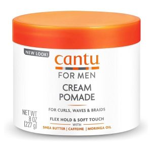 Cantu Men's Cream Pomade Soft Hold 8 Fl.Oz / 227g