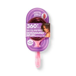 Round Detangling Brush Baby Pink- HBDT04BP