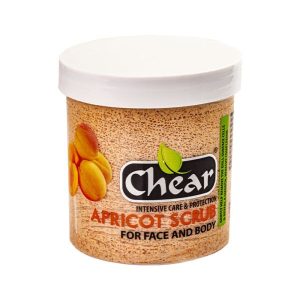 Chear Apricot Exfoliating Scrub Cream For Face & Body 16oz / 454g