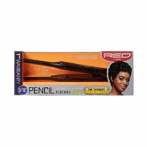 Red by Kiss Pencil Flat Iron Hair Straightener (Ceramic, 3/10" (0.3 Inch))