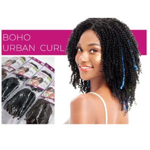 Sleek Fashion Idol Boho Urban Curl Synthetic Braiding Crochet Hair 8" Inch