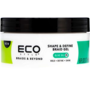 ECO STYLEⓇ BRAIDS & BEYOND Shape & Define Braid Gel 6 FL OZ (177 ml)