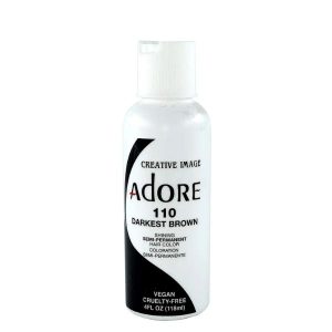 Adore Semi Permanent Hair Colour - Darkest Brown 110