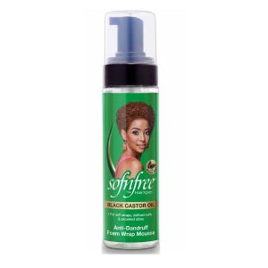 Sofn'free Black Castor Oil Anti-Dandruff Foam Wrap Mousse 200 mL