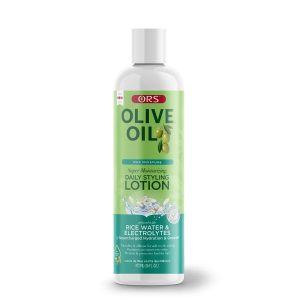 Ors Olive Oil Max Moisture Super Moisturizing Daily Styling Lotion Infused With Rice Water Electrolytes (16.0 Oz)/ 473mL