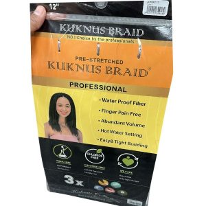 Kuknus Braid 12 Inch Professional 3X Pre Stretch