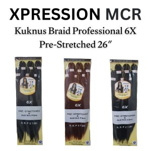 Kuknus Braid Professional 6X Pre-Stretched 26″ Inch