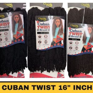 Cherish Synthetic Crochet Hair Cuban Twist Braid 16" Inch