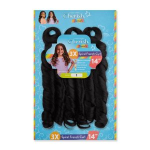 Cherish Junior 3X Spiral French Curl, 14" Braid Hair Extension