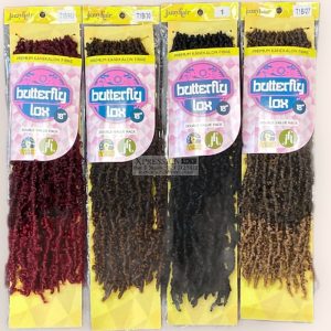 Jazzy Hair Butterfly Lox Crochet Braid 18" & 12" Inches