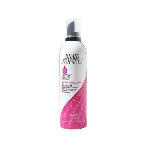 Ebin New York Braid Formula Setting Mousse Strengthening & Shine Sweet Almond Oil