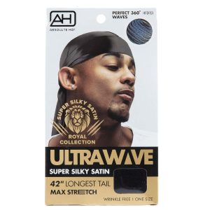AH Ultra Wave Super Silky Hair Durag - Black