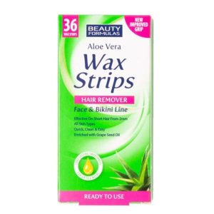 Beauty Formulas Aloe Vera Bikini Line Wax Strips - 36'S