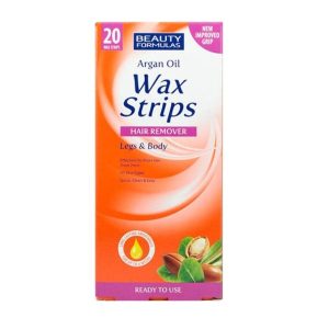 Beauty Formulas Argan Oil Wax Strips - 20'S
